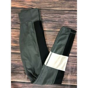 Adidas Womens Size XS Gray Black White Tight Leggings Athletic Gym Workout Yoga